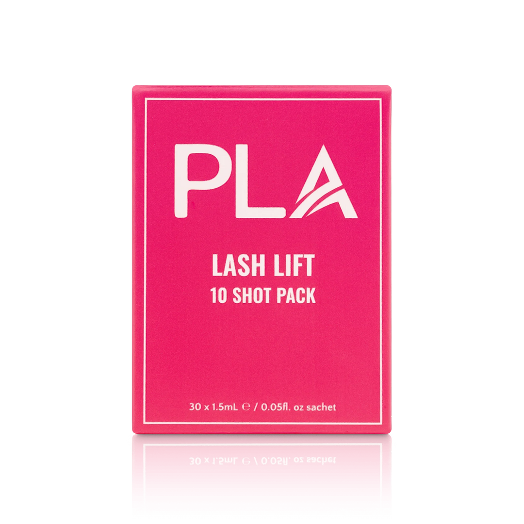 PLA Lash Lift and Tint Line: Lash Lift 10 Shot Pack (front view of the box)