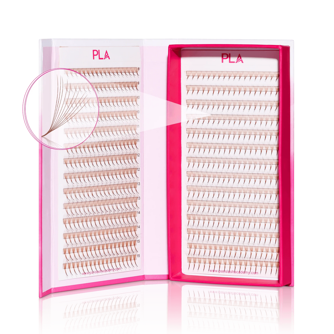 The Bold Collection: Light Brown Mix 10D ProMade Fans - Paris Lash Academy