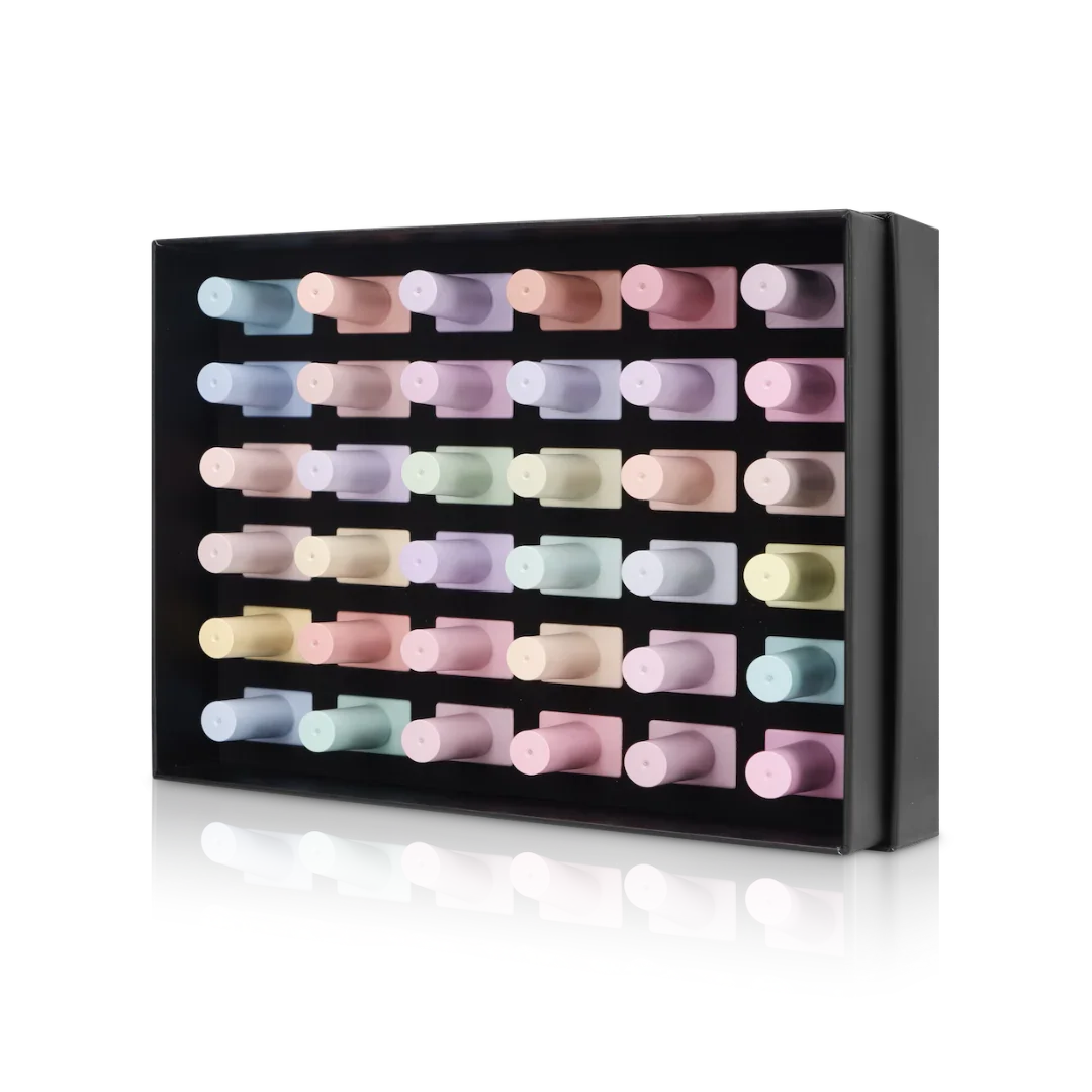 All pastel nail colors top side view, gel polishes - Gram Gram's Rose Garden Collection from PLA