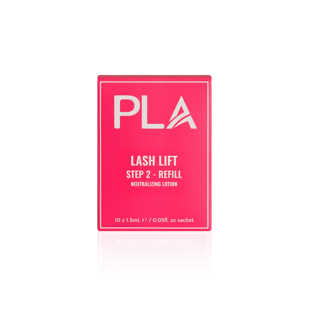 PLA Lash Lift and Tint Line: Lash Lift Step 2 Refill Pack (front view of the box)