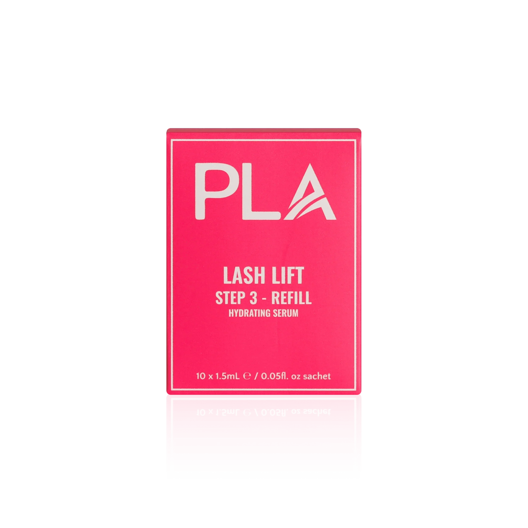 PLA Lash Lift and Tint Line: Lash Lift Step 3 Refill Pack (front view of the box)