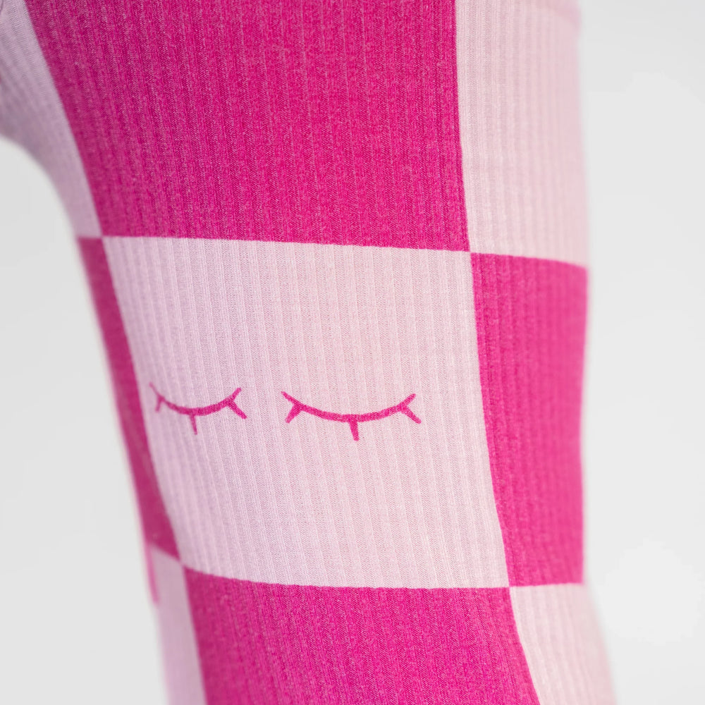 PLA Lash Swag — Lash Tech Pajamas (close up view of pj pattern)