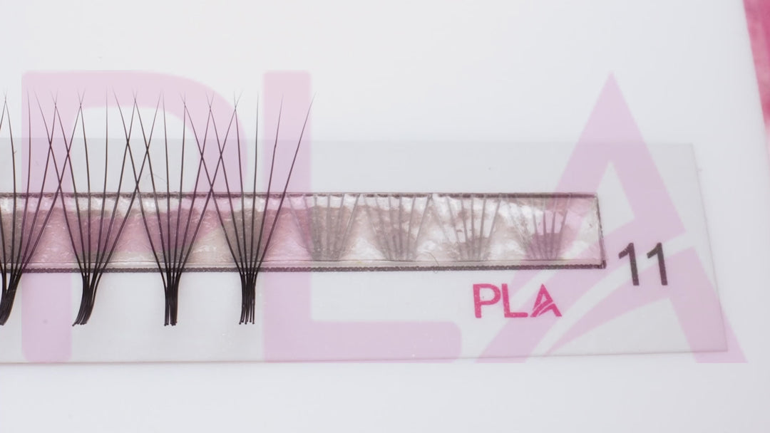 PLA ProMade Lashes — 2.0 (video of picking up the promade fan and attaching to a natural lash)
