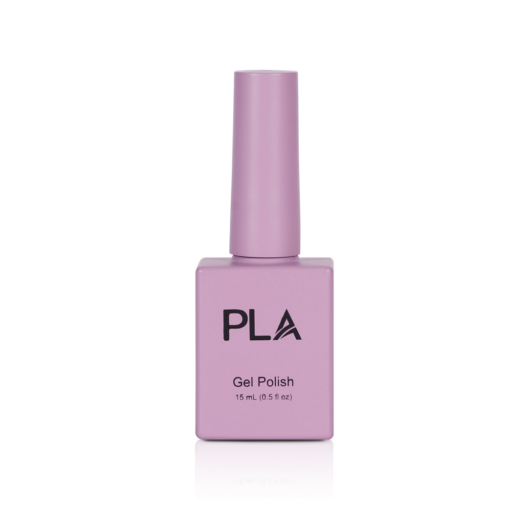Gel pink nails from PLA: Shaken, Not Stirred #64 (gel, front view)