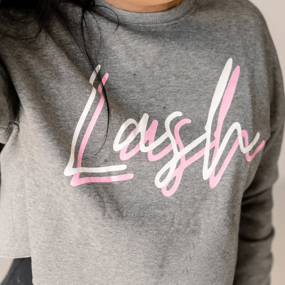 Cropped Crew - Gray - Paris Lash Academy