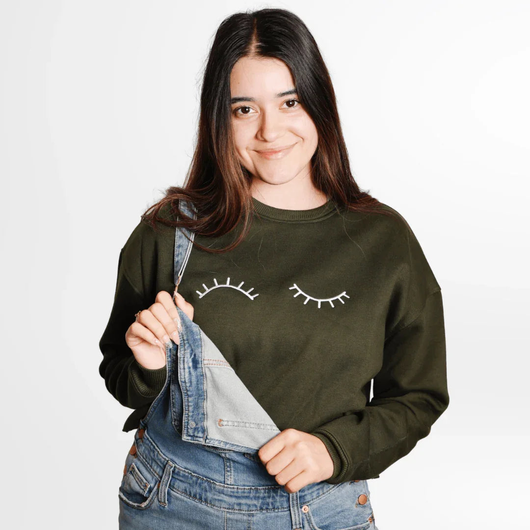 Cropped Crew - Green - Paris Lash Academy