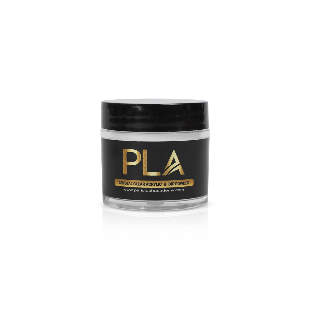 Acrylic Powder from Paris Lash Academy — (clear acrylic powder, 18g jar, front view)