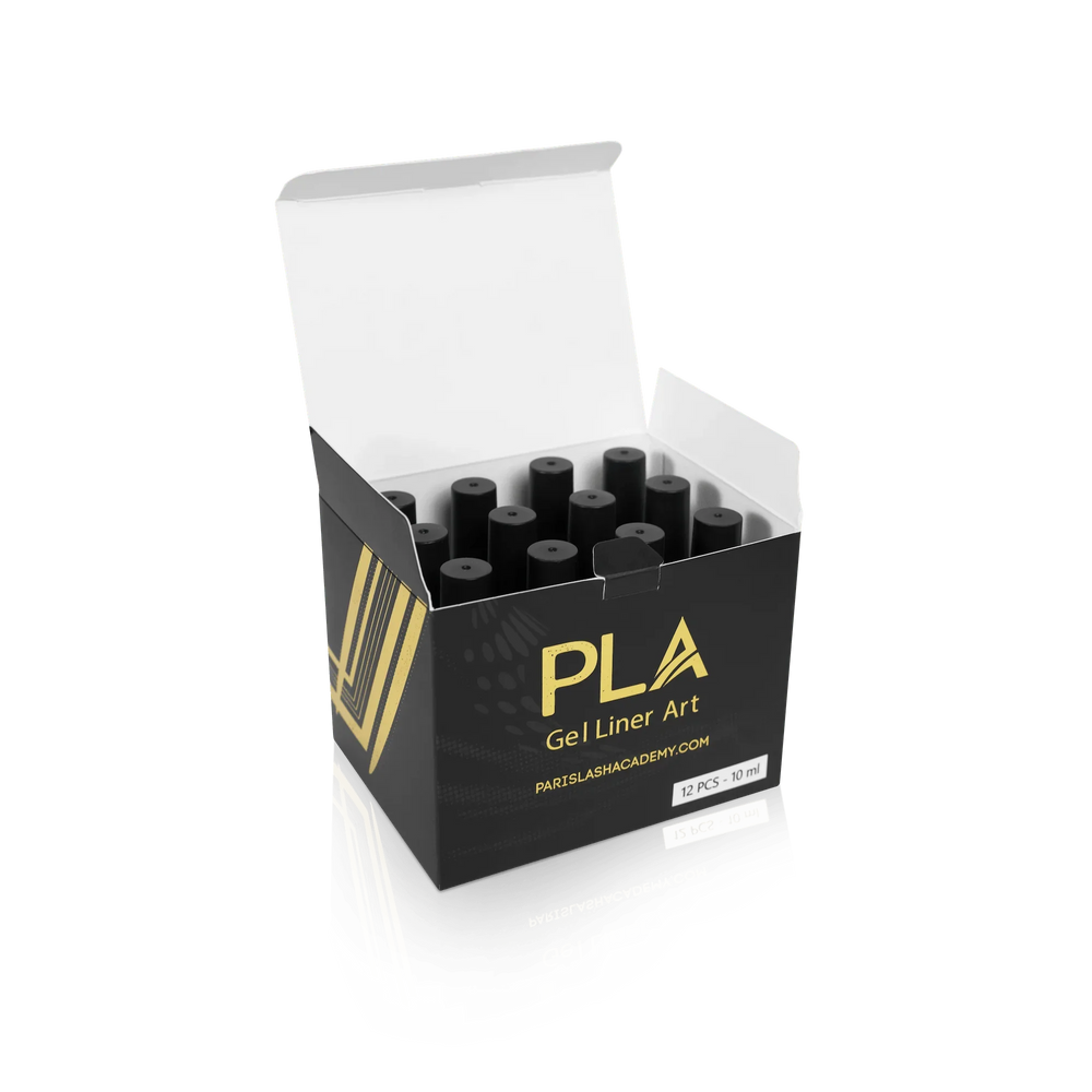 Nail liner for gel polish from Paris Lash Academy (collection box, front view, open box)