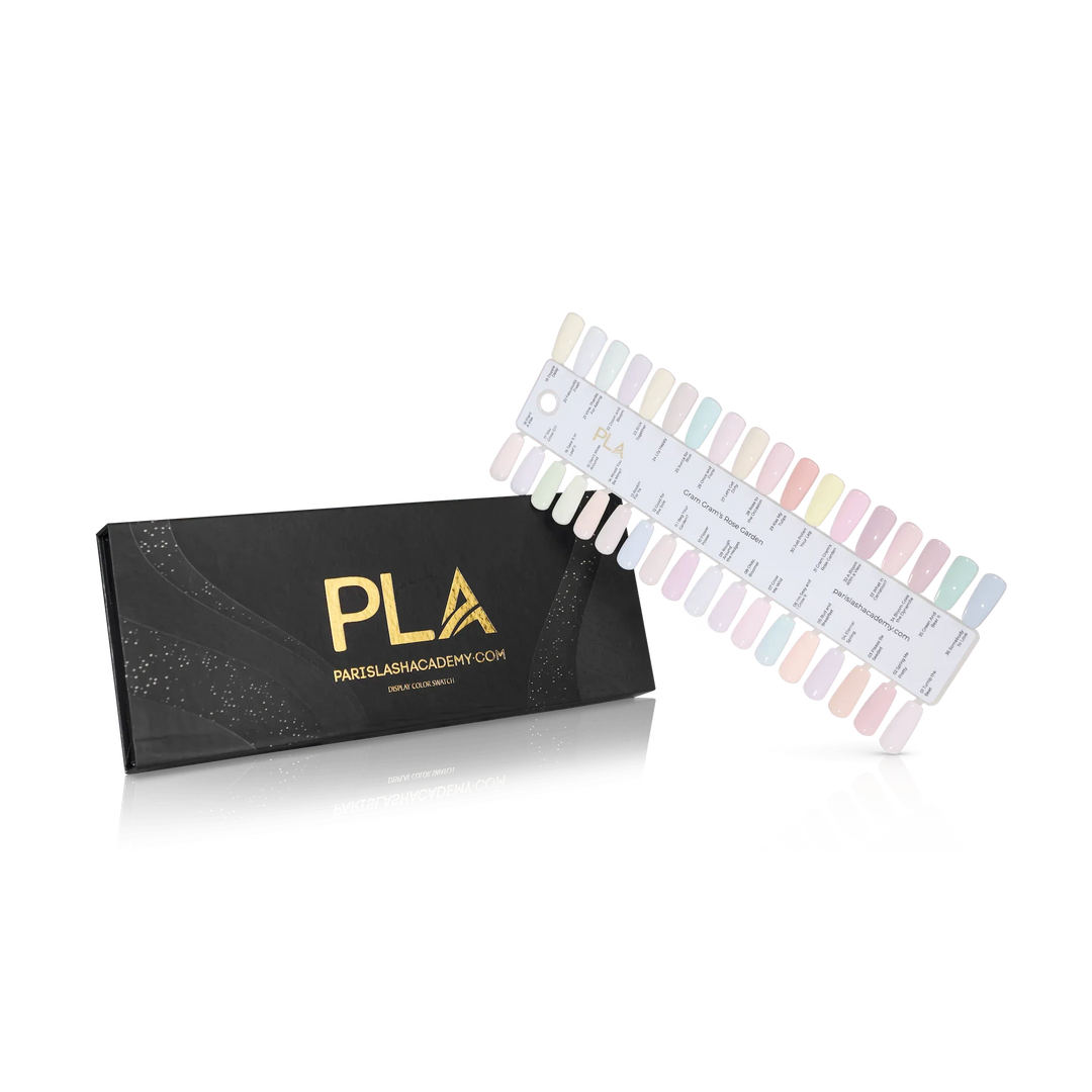 Pastel nail colors from PLA: Gram Gram's Rose Garden, full collection swatch