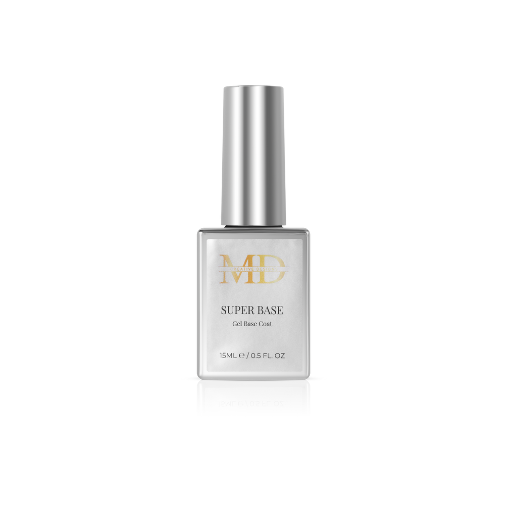 Bottle of MD Super Base on a white background