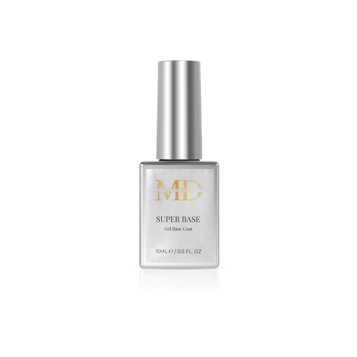 Bottle of MD Super Base on a white background