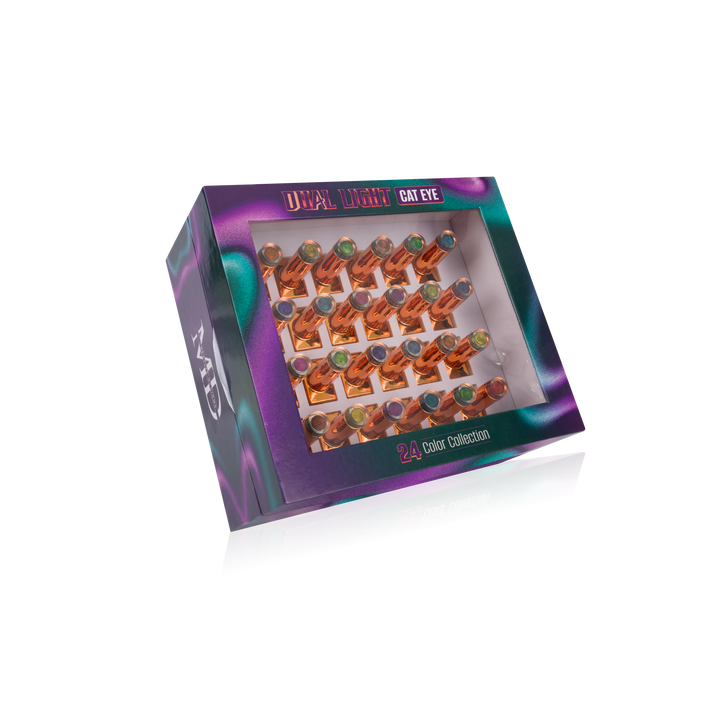 Ojos de gato de luz dual MD - 24 colores