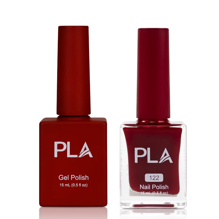 PLA Lacquer Nail Polish - Oil-Based (front view of gel polish and lacquer duo)