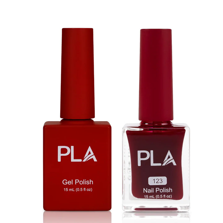 PLA Lacquer Nail Polish - Oil-Based (front view of gel polish and lacquer duo)
