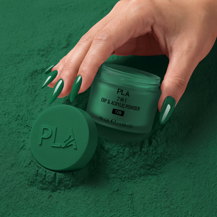 2-in-1 Dip & Acrylic Powder Resting Grinch Face - 129