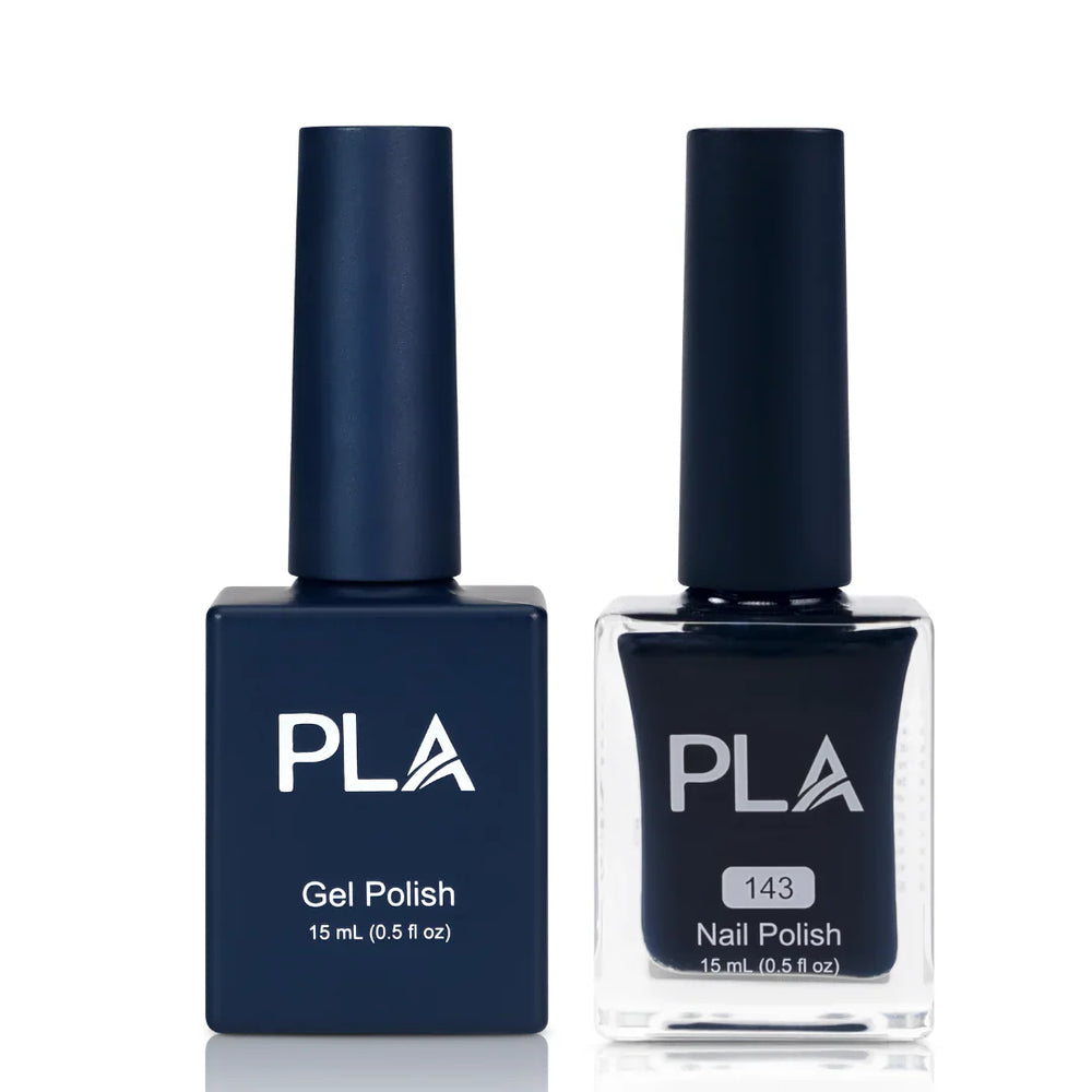 PLA Lacquer Nail Polish - Oil-Based (front view of gel polish and lacquer duo)