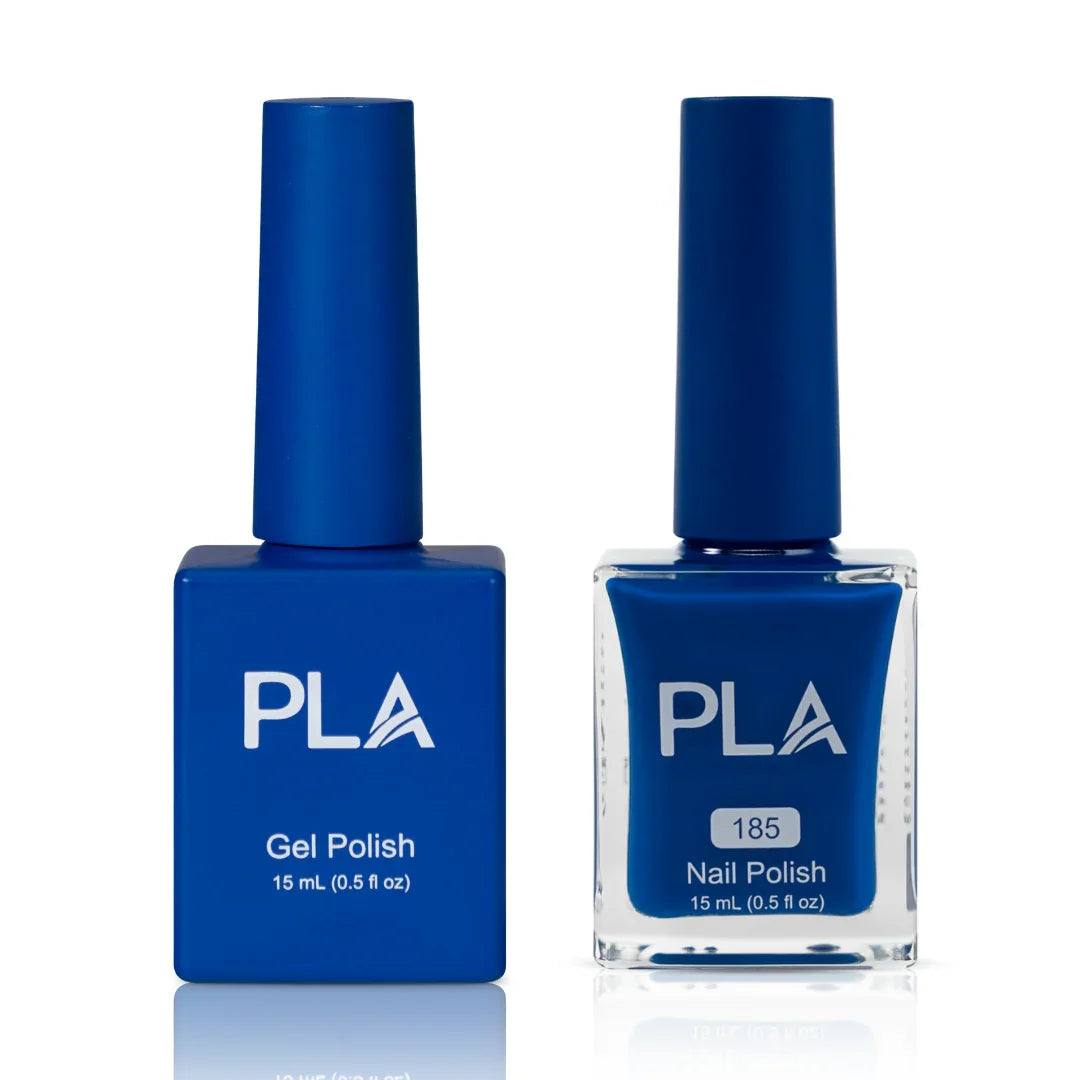 Jewel tone nail polish from PLA: Spill The Tea #185 (gel and lacquer duo, front view)