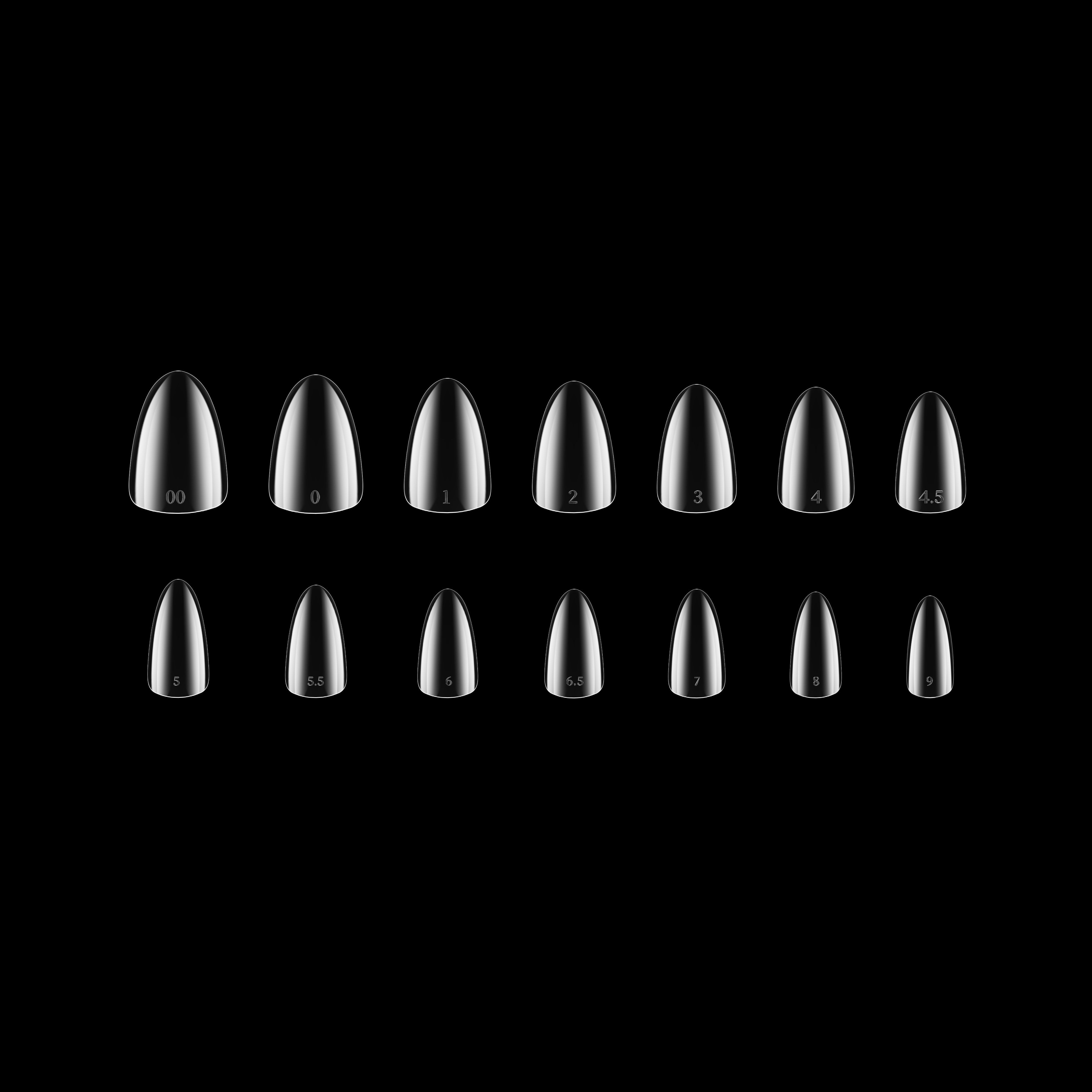 Pro-X Soft Gel Extension Tips - Almond Bulk Refill (1000 pcs.)