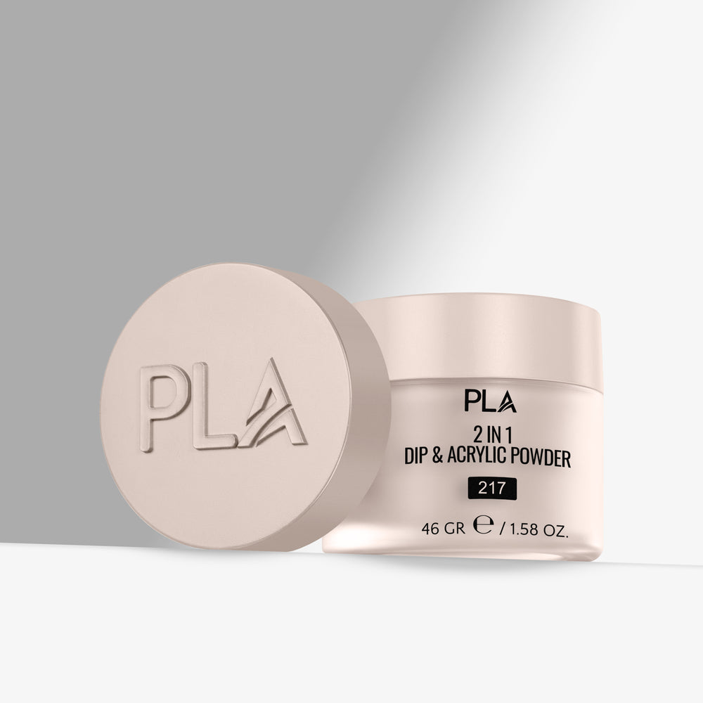 Jar of PLA 2-in-1 Dip & Acrylic Powder on a gray background