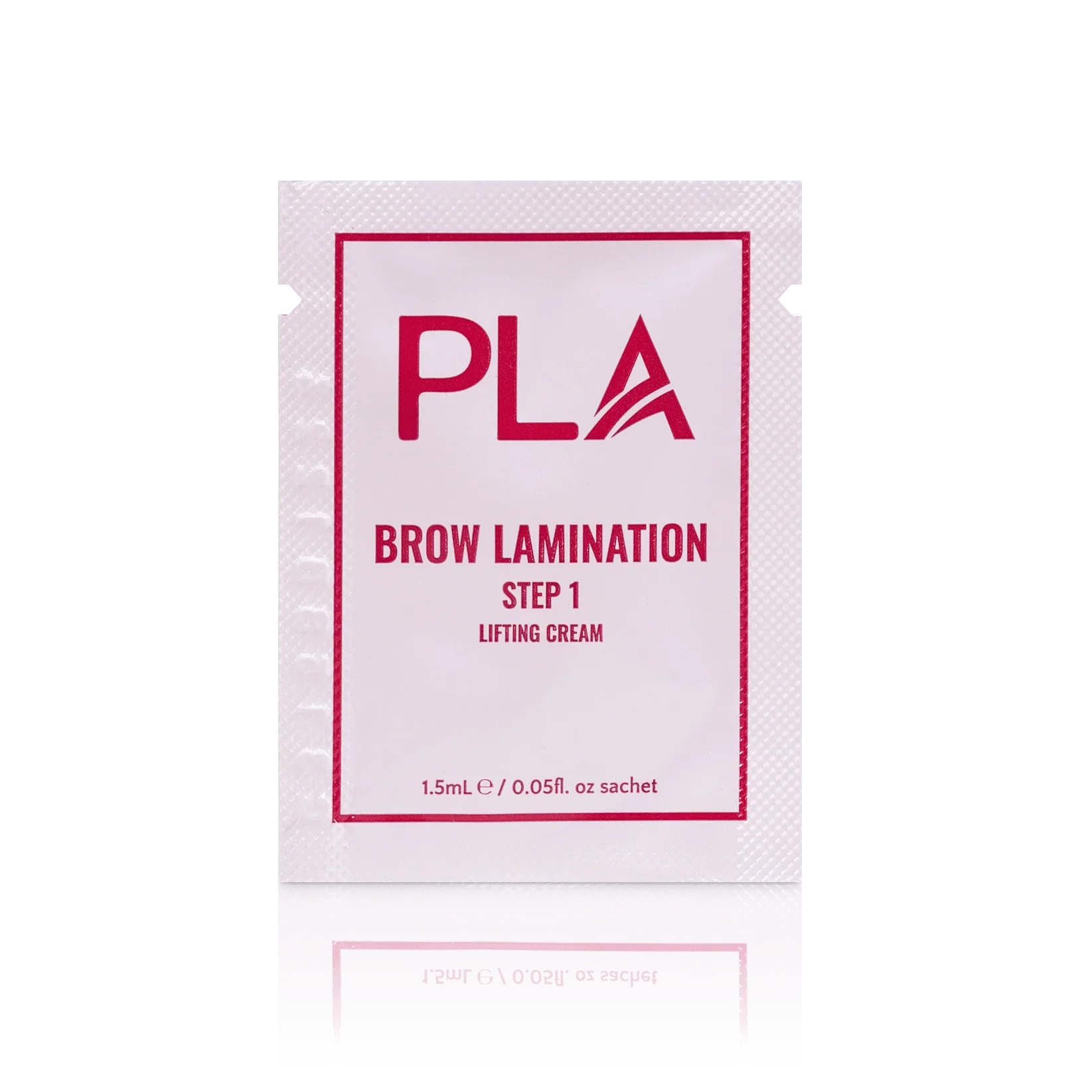 PLA's Brow Lamination Line: Brow Lamination Step 1 Refill Pack, (front view of the box)