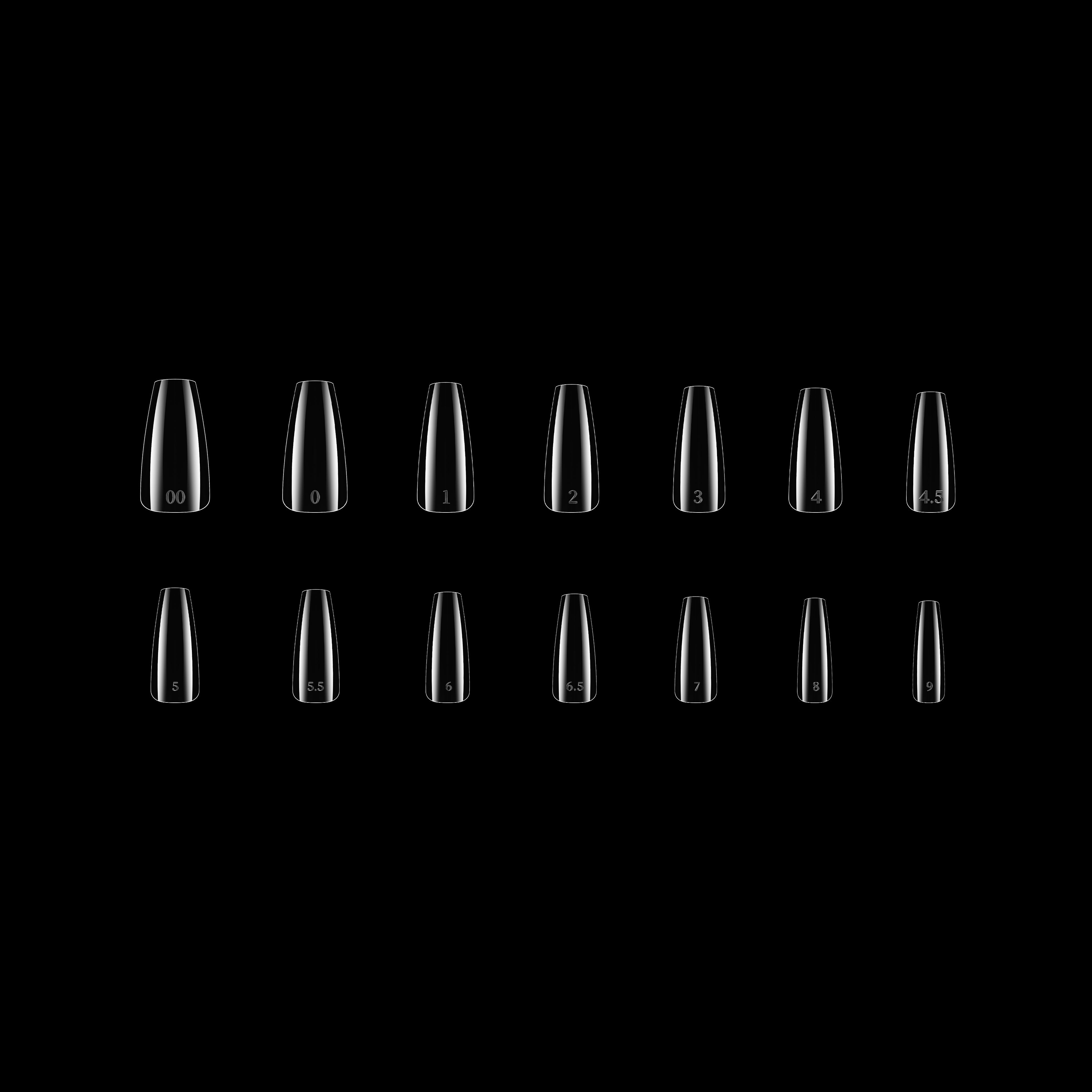 Pro-X Soft Gel Extension Tips - Coffin Bulk Refill (1000 pcs.)