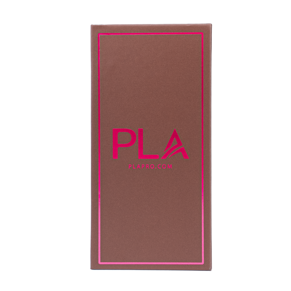 PLA Brown Lash Extensions, Fairy Trays - 0.07 Mixed Length (back view of the tray)