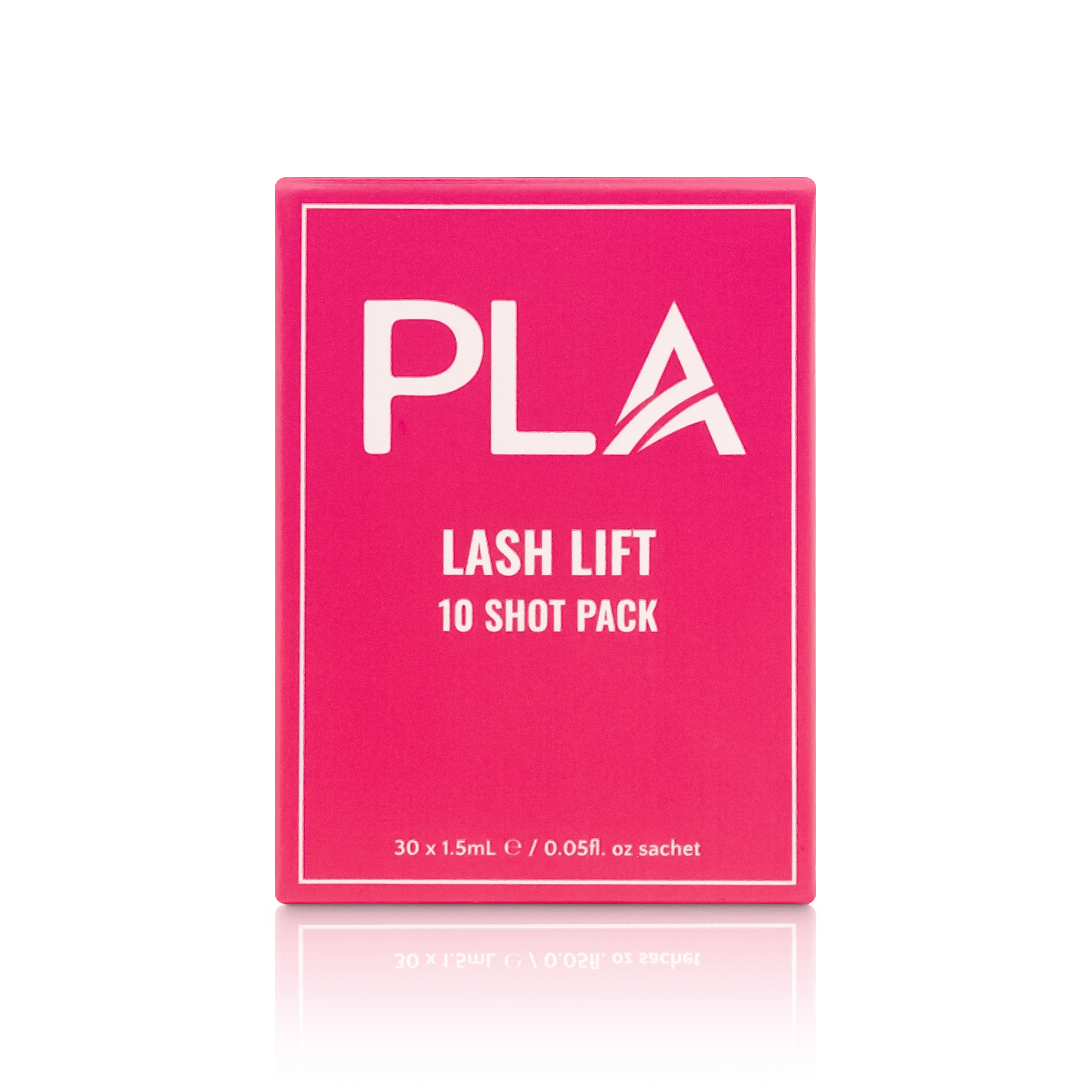 PLA Lash Lift and Tint Line: Lash Lift 10 Shot Pack (front view of the box)