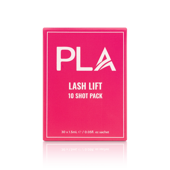 PLA Lash Lift and Tint Line: Lash Lift 10 Shot Pack (front view of the box)