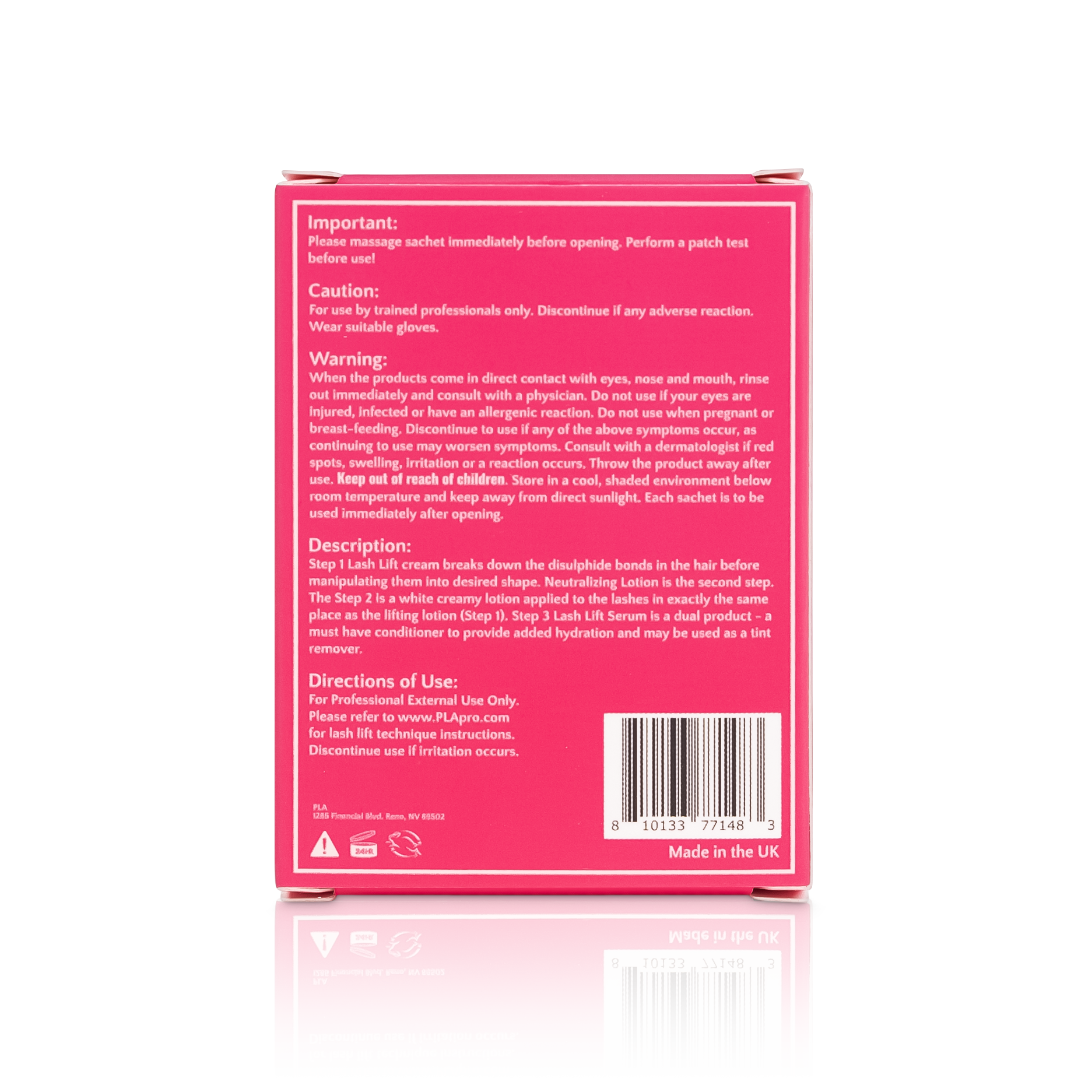 Pack de 1 aplicación para levantamiento de pestañas PLA