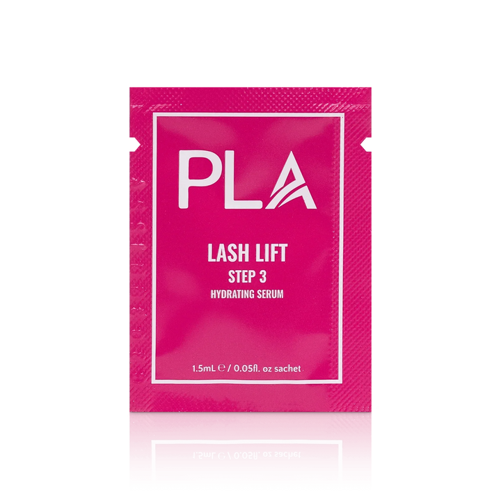 PLA Lash Lift and Tint Line: Lash Lift Step 3 Sachet (front view of the sachet)