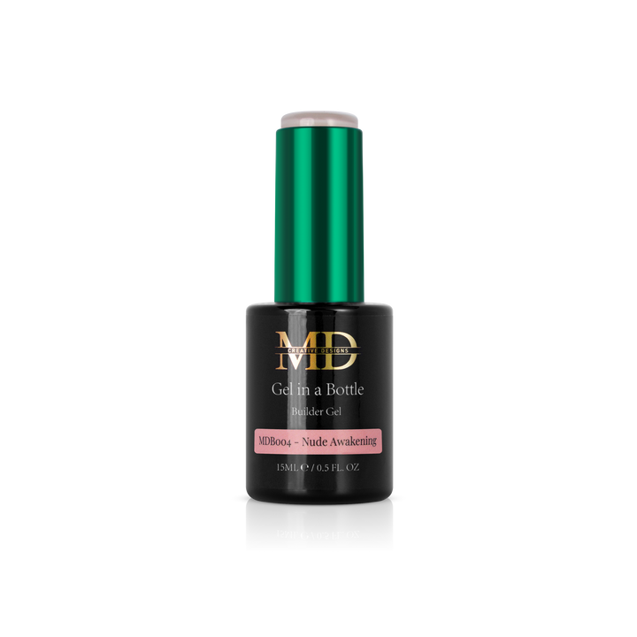 Bottle of MD Gel in a Bottle on a white background