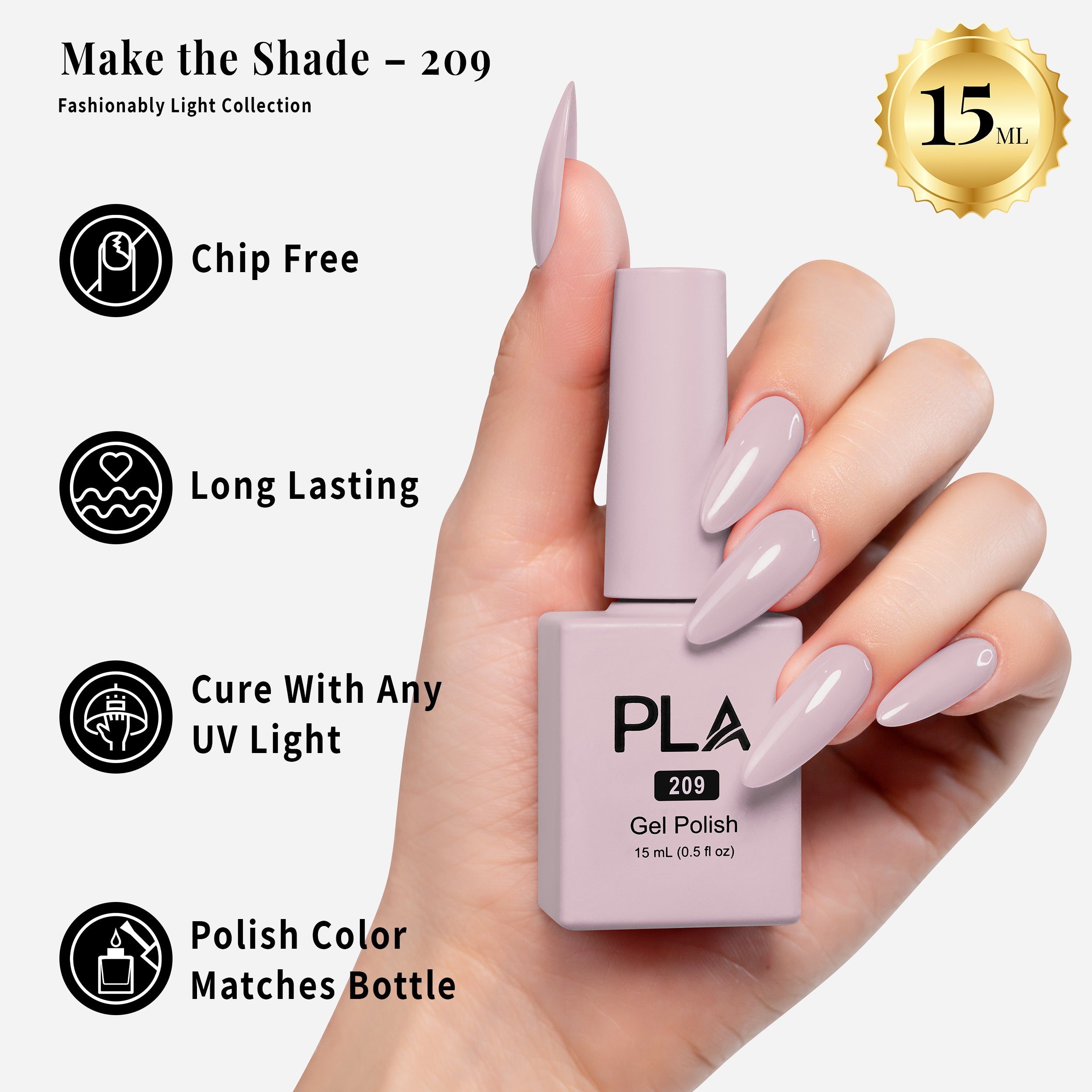 PLA Sheer Nail Polish | Make the Shade - 209 – Paris Lash Academy