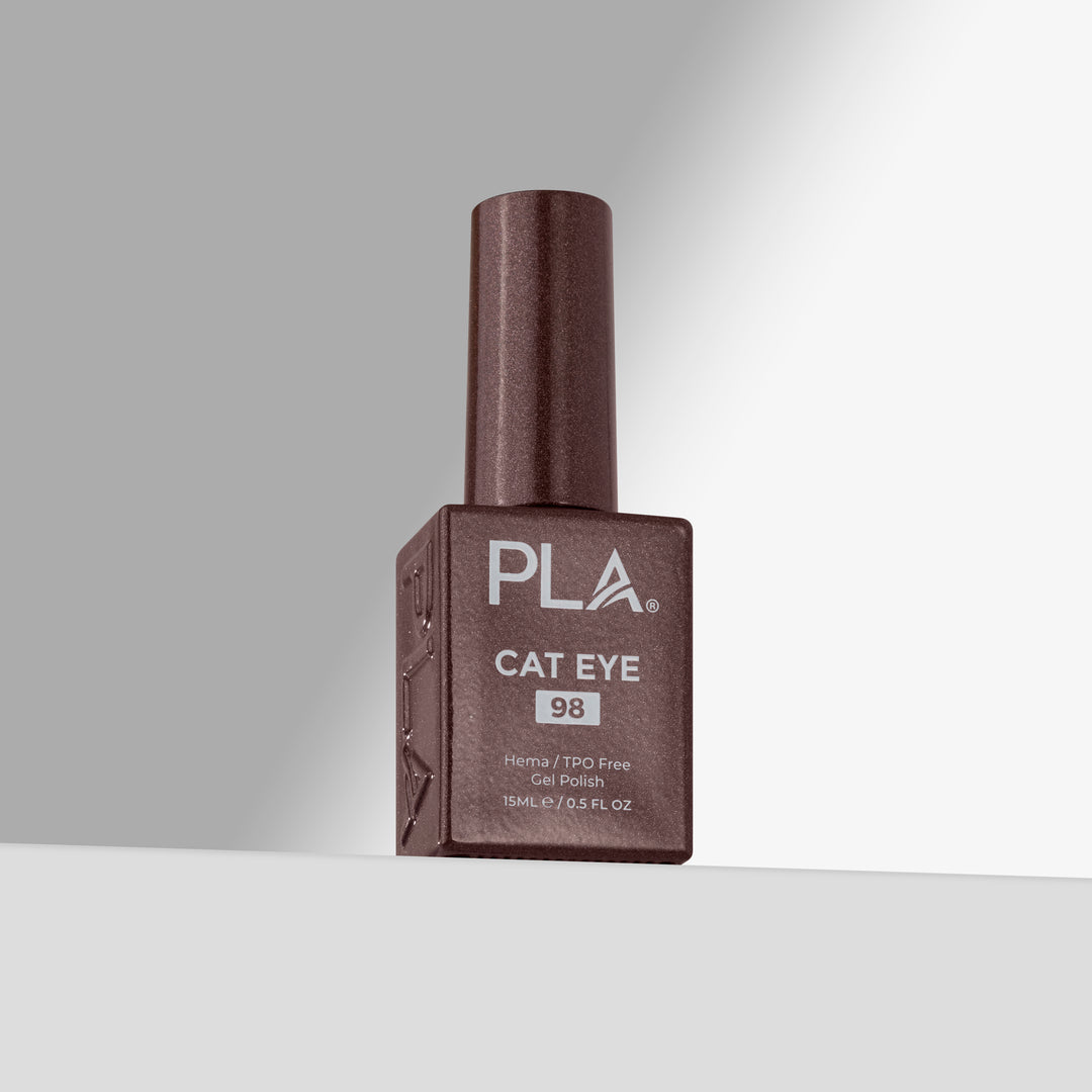PLA gel polish bottle on a light gray background