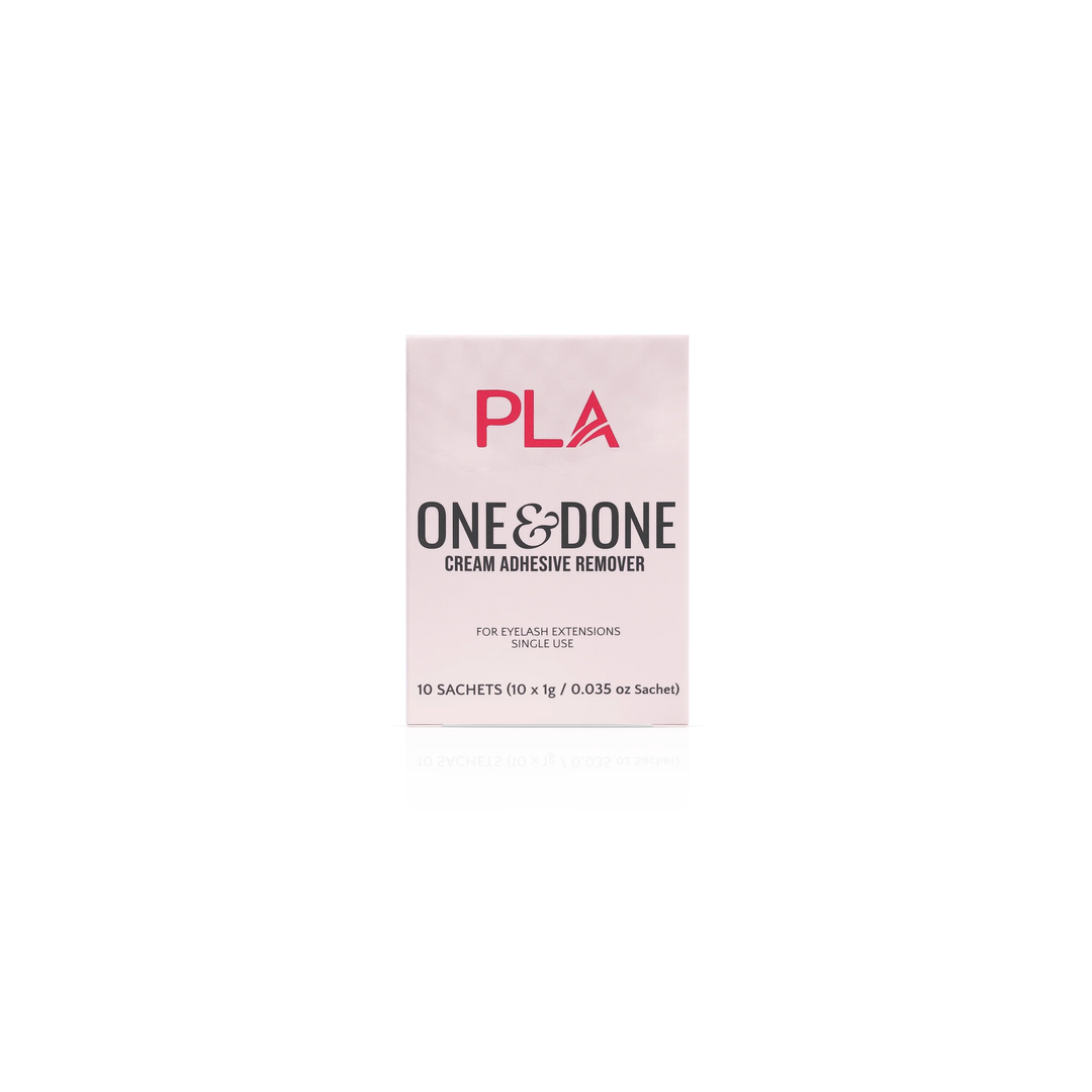 PLA Lash Remover 10-Pack, To-Go Size, front view of box