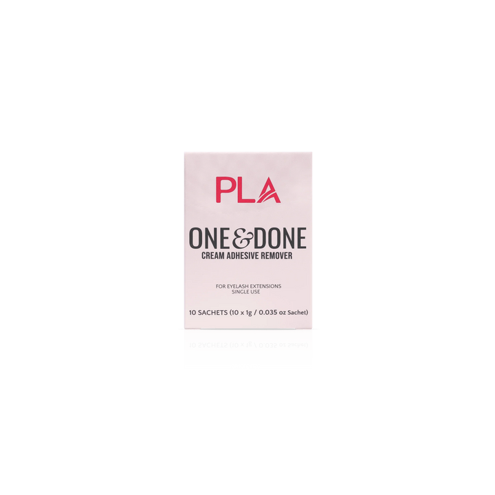 PLA Lash Remover 10-Pack, To-Go Size, front view of box