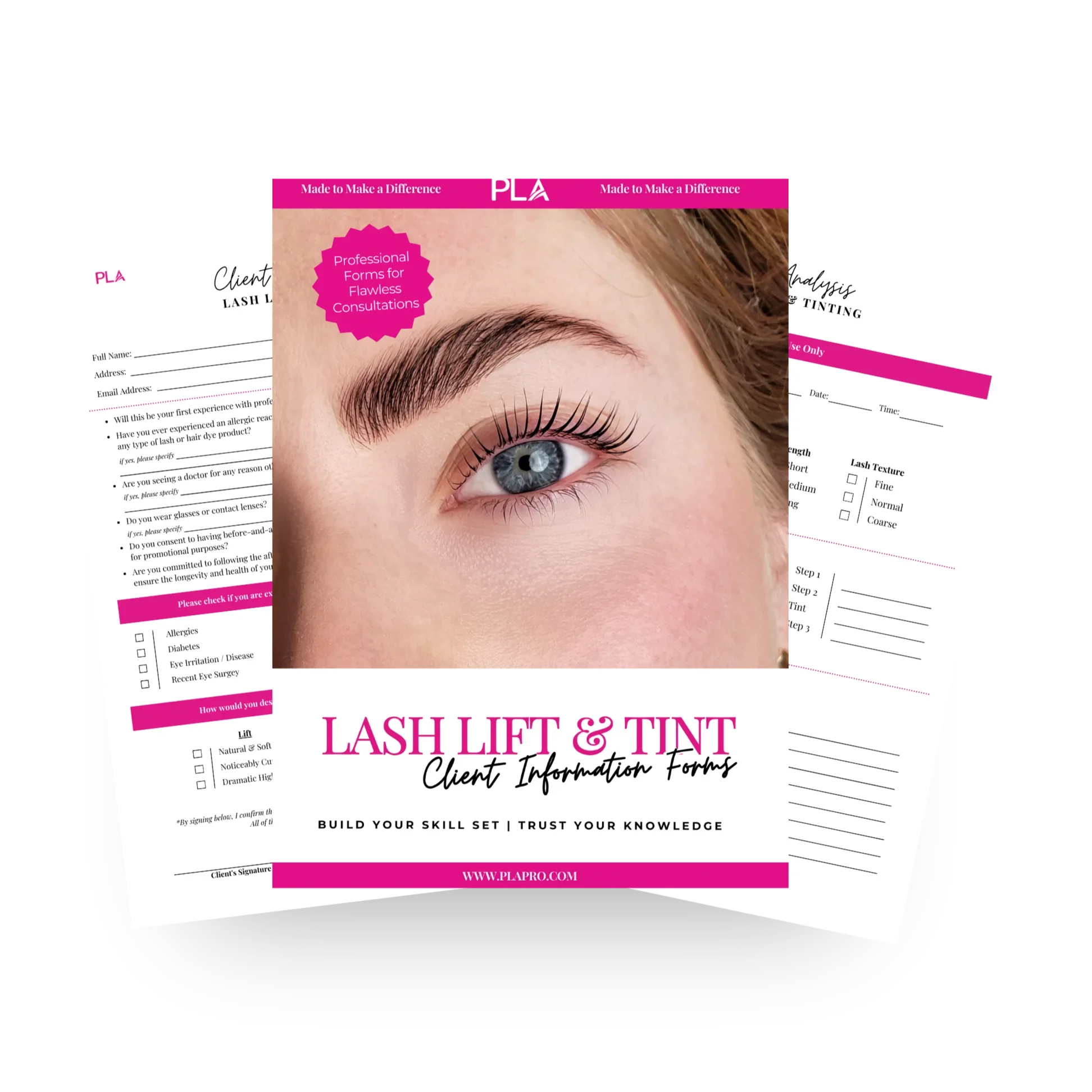 Lash Lift and Tint Client Information Form