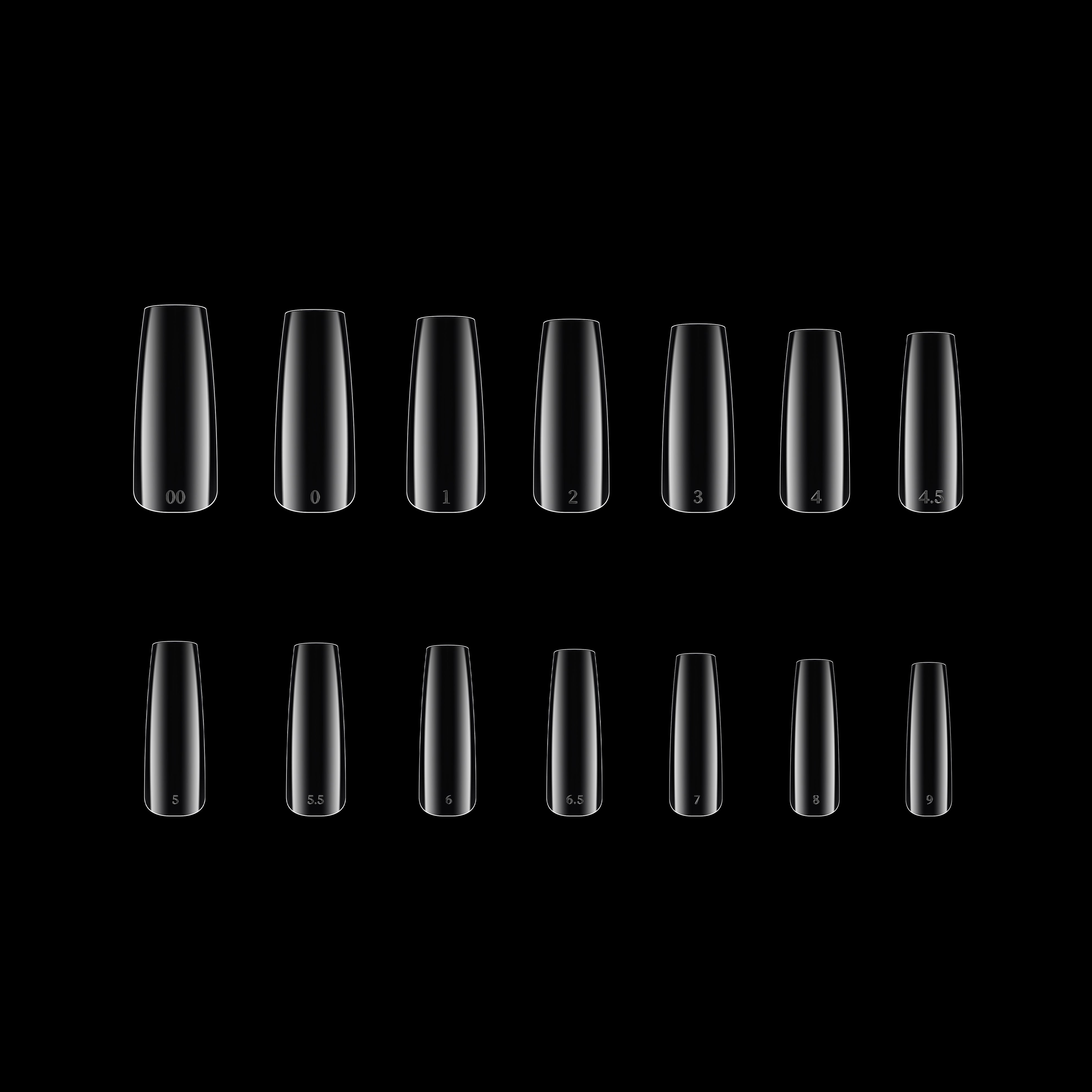 Pro-X Soft Gel Extension Tips - Square Bulk Refill (500 pcs.)