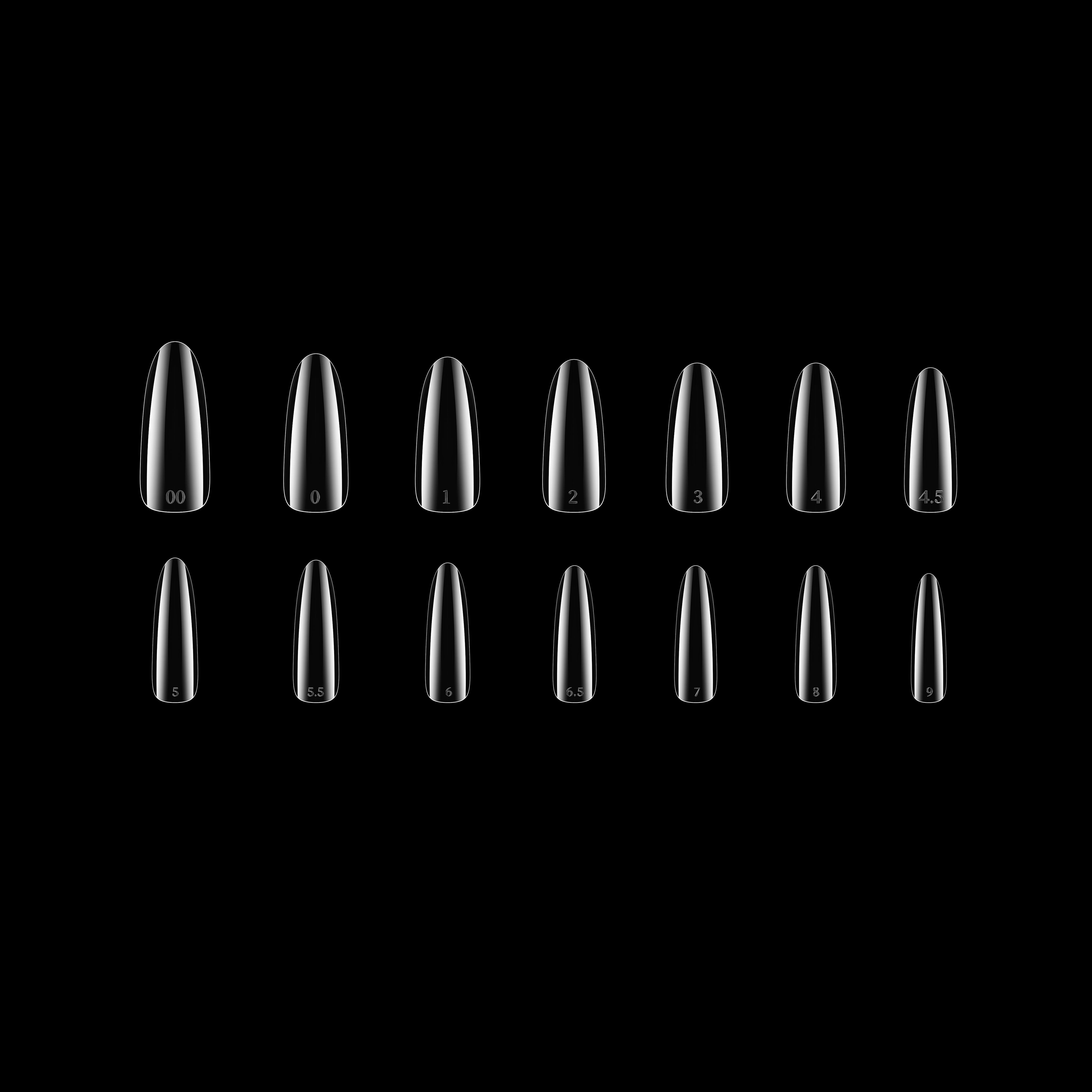 Pro-X Soft Gel Extension Tips - Round Bulk Refill (1000 pcs.)