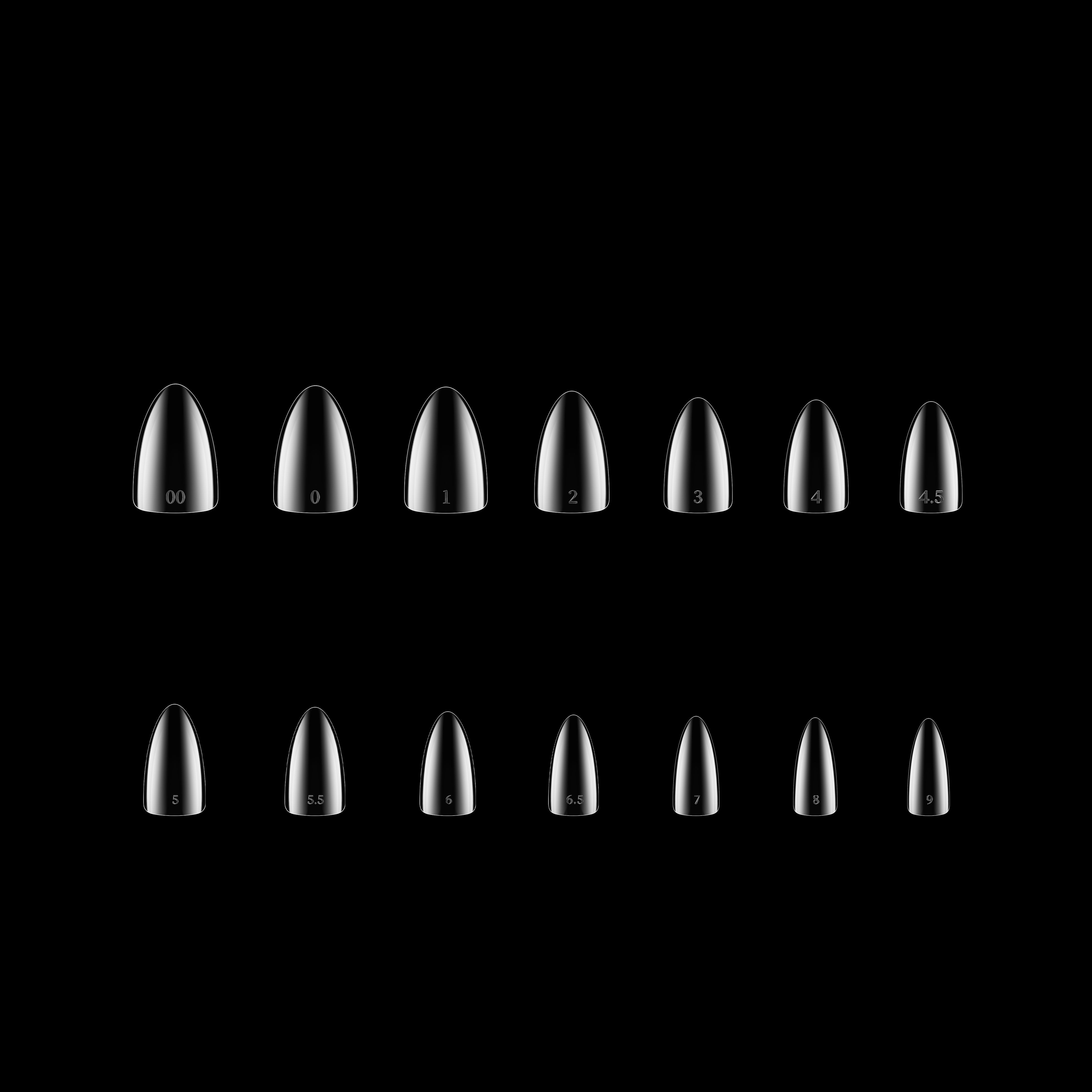 Pro-X Soft Gel Extension Tips - Stiletto Bulk Refill (500 pcs.)