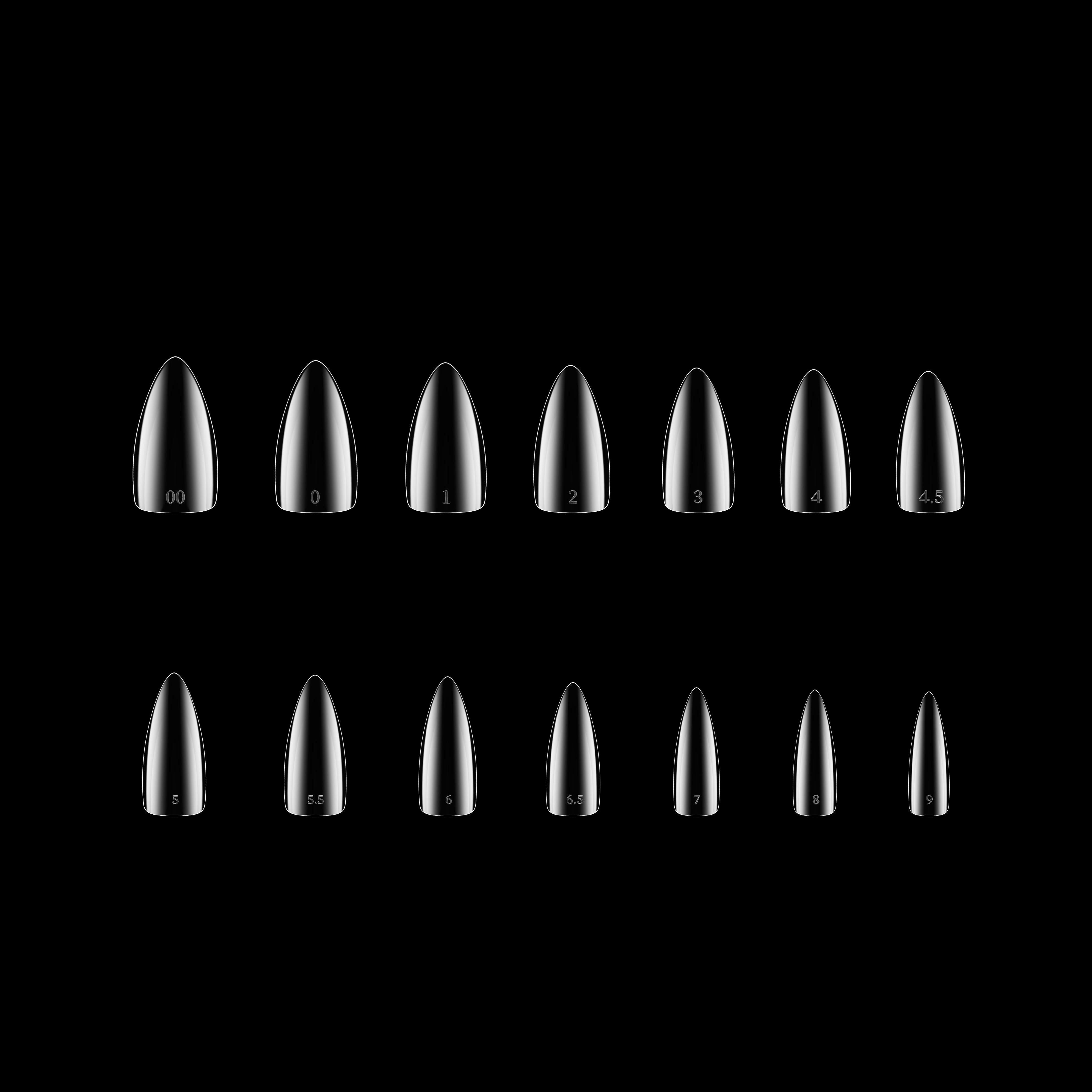 Pro-X Soft Gel Extension Tips - Stiletto Bulk Refill (500 pcs.)