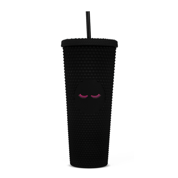 Studded Black Lash Tumbler (FINAL SALE)