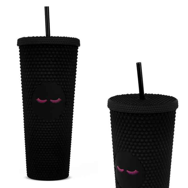 Studded Black Lash Tumbler (FINAL SALE)
