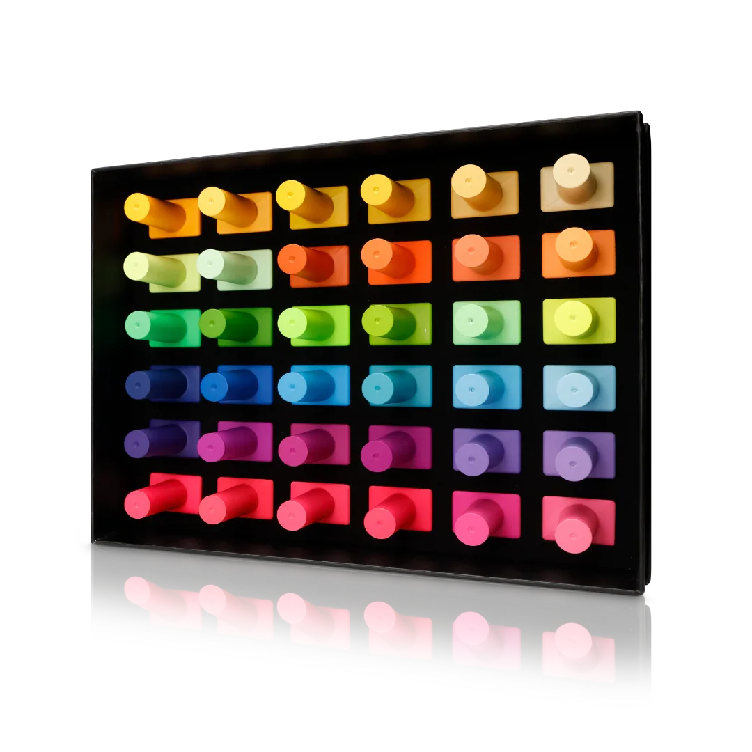 All neon gel nails top view - What Happens In Vegas Collection from PLA