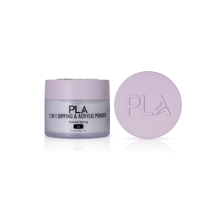 PLA Nail Dip Powder (front view of the jar and lid)