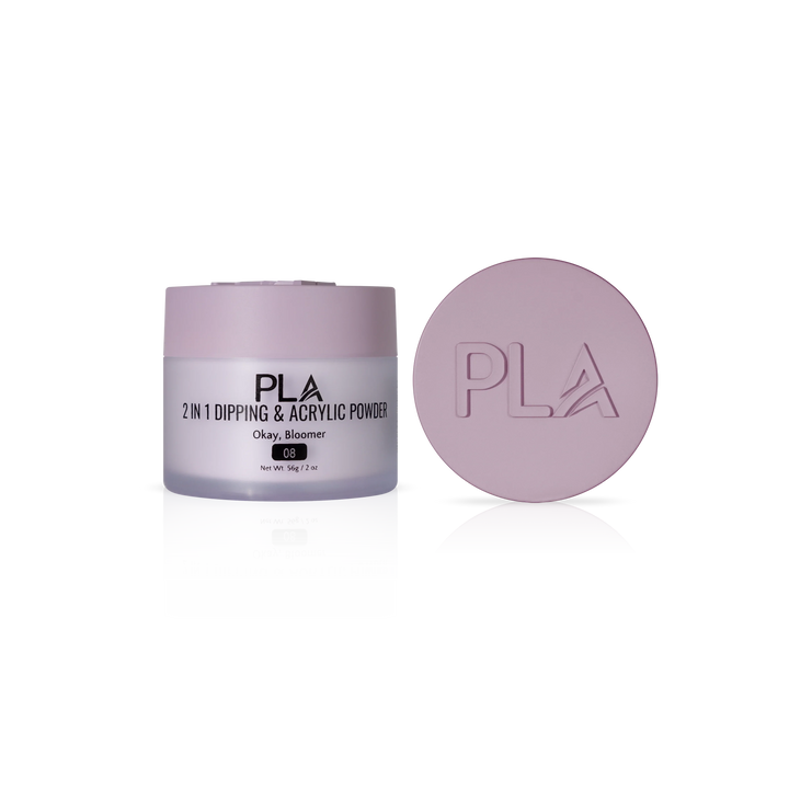PLA Nail Dip Powder (front view of the jar and lid)