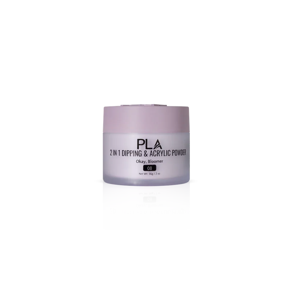 PLA Nail Dip Powder (front view of the jar)