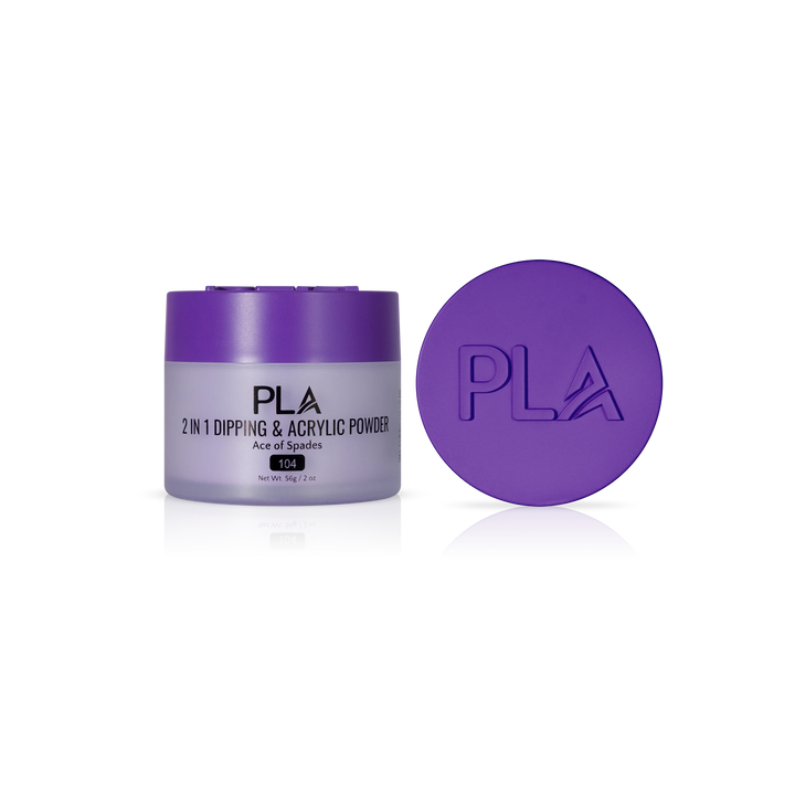 PLA Nail Dip Powder (front view of the jar and lid)