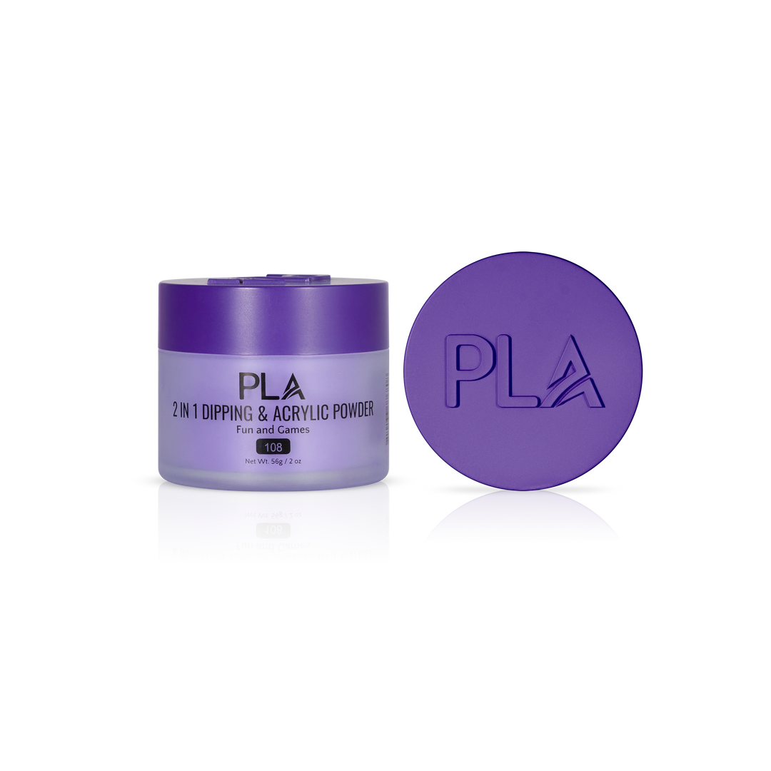 PLA Nail Dip Powder (front view of the jar and lid)