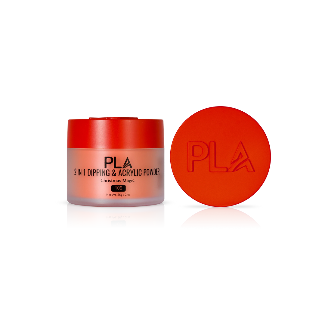 PLA Nail Dip Powder (front view of the jar and lid)