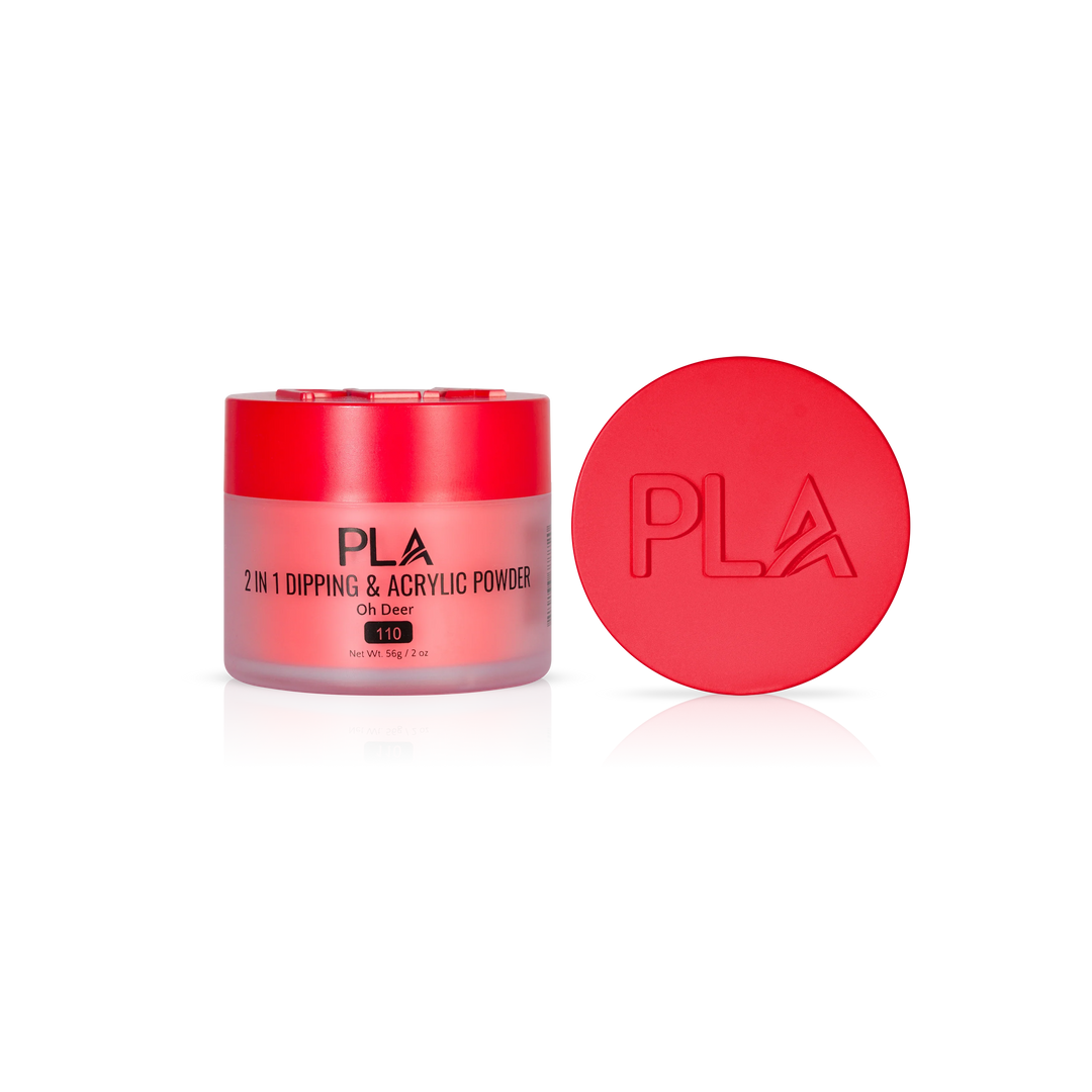 PLA Nail Dip Powder (front view of the jar and lid)